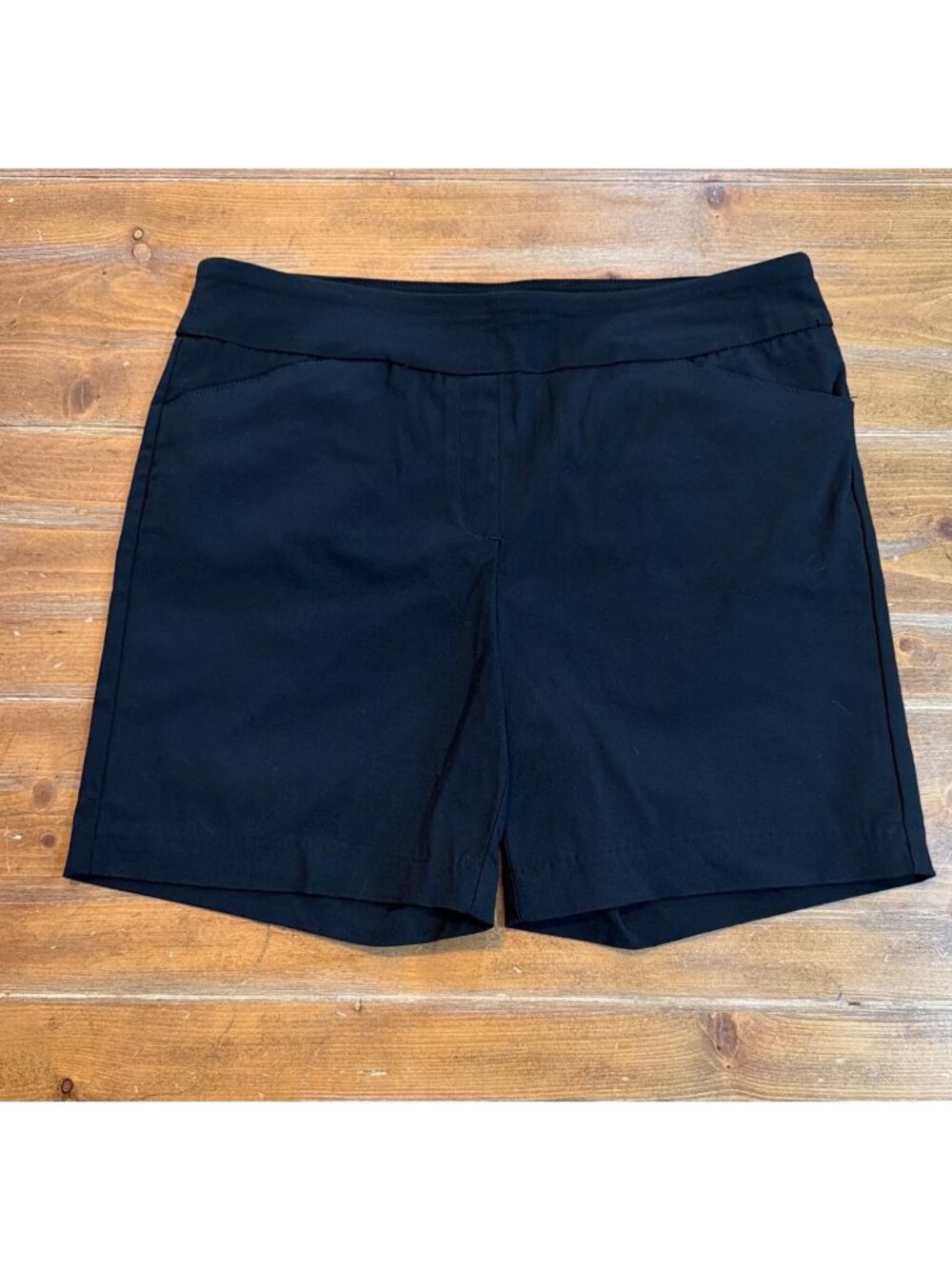 Kim Rogers Womens Black Stretch Shorts Size 12